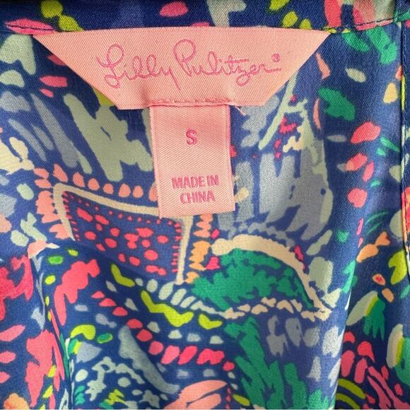 Lilly Pulitzer Dusk Silk Racerback Top Size Small - Picture 5 of 7